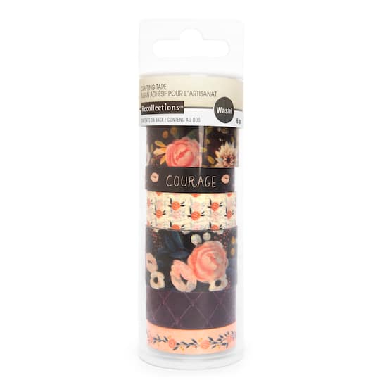 12 Packs: 6 ct. (72 total) Fantasy Floral Crafting Washi Tape Set by Recollections™
